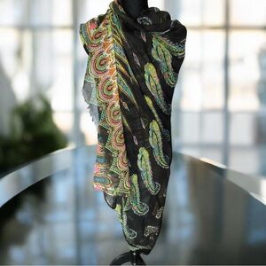 💖 Paisley Multicolor Oversized Scarf/Shawl • Boho Chic 💖